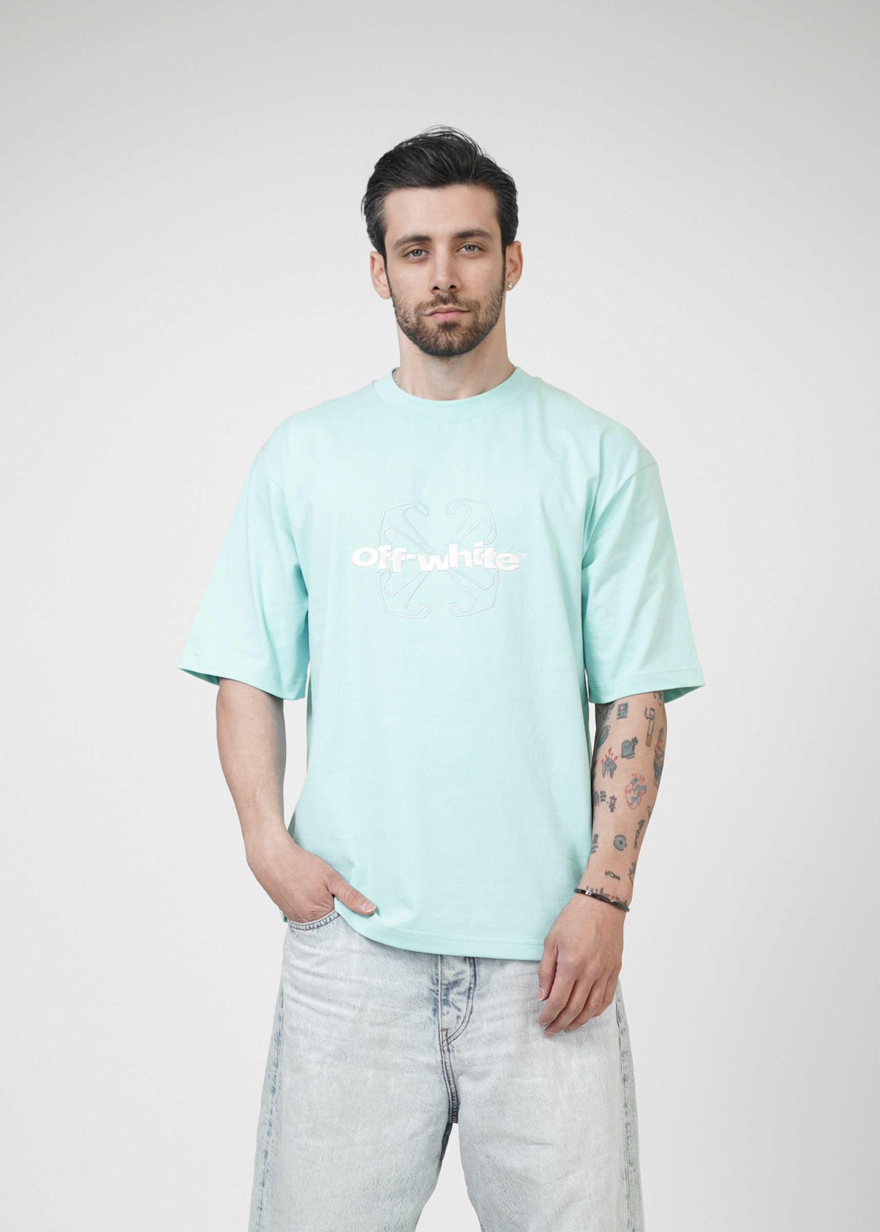 تی‌شرت گلدوزی OFF WHITE