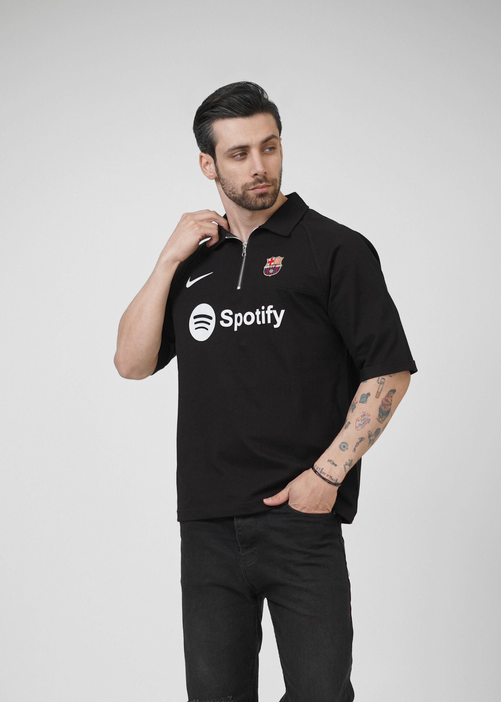 تی‌شرت نیم زیپ SPOTIFY